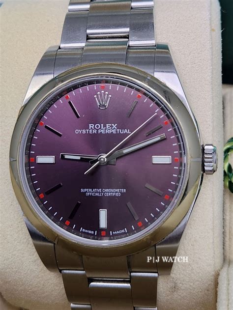 rolex oyster perpetual 39 red grape review|Rolex Oyster Perpetual 39mm.